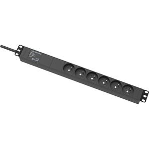 RACK-PROTECTOR-F6-1U - 19" napájecí panel, 1U, 6 x 230 V, přepěťová ochrana - 1