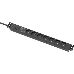 RACK-PROTECTOR-VX7-1U - 19" napájecí panel, 1U, 7 x 230 V, přepěťová ochrana - 1