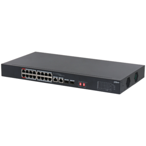 S3218-16ET-135 - PoE switch, 16 x PoE, 2 x Gb uplink RJ45/SFP (combo), 135 W, police/rack 1U - 1