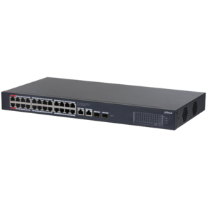 CS4228-24GT-375 - Cloud MNG PoE switch, 24 x Gb PoE, 2 x Gb RJ45, 2 x GB SFP uplink, 375 W, police/rack 1U - 1