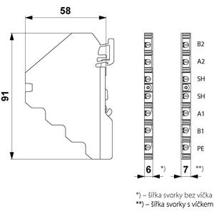 DMJ-012/2-RS - dvoustupňová přepěťová ochrana - 2