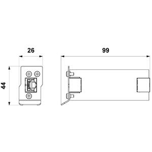 DL-1G-60V-POE-M - přepěťová ochrana pro strukturovanou kabeláž - 2