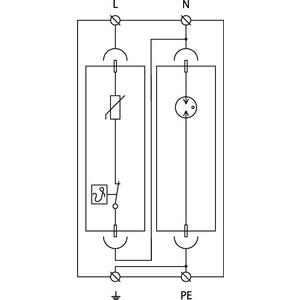 DA-275 V/1+1 - přepěťová ochrana jednofázová, zapojení 1+1 - 3