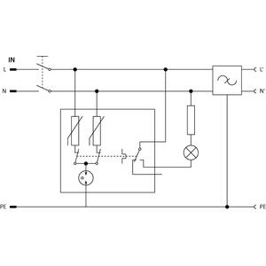 RACK-PROTECTOR-VF5-1U - 19" napájecí panel, 1U, 5 x 230 V, přepěťová ochrana - 3