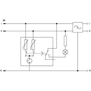 RACK-PROTECTOR-F6-1U - 19" napájecí panel, 1U, 6 x 230 V, přepěťová ochrana - 3