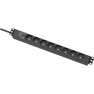 RACK-PROTECTOR-F6-1U-5 - 19" napájecí panel, 1U, 6 x 230 V, přepěťová ochrana - 4