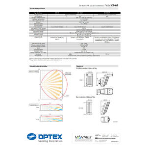 HX-40DAM - venkovní, 2x PIR,MW,IR-AM, inst 2,5-3m, pet, dosah 12m 85° - 7